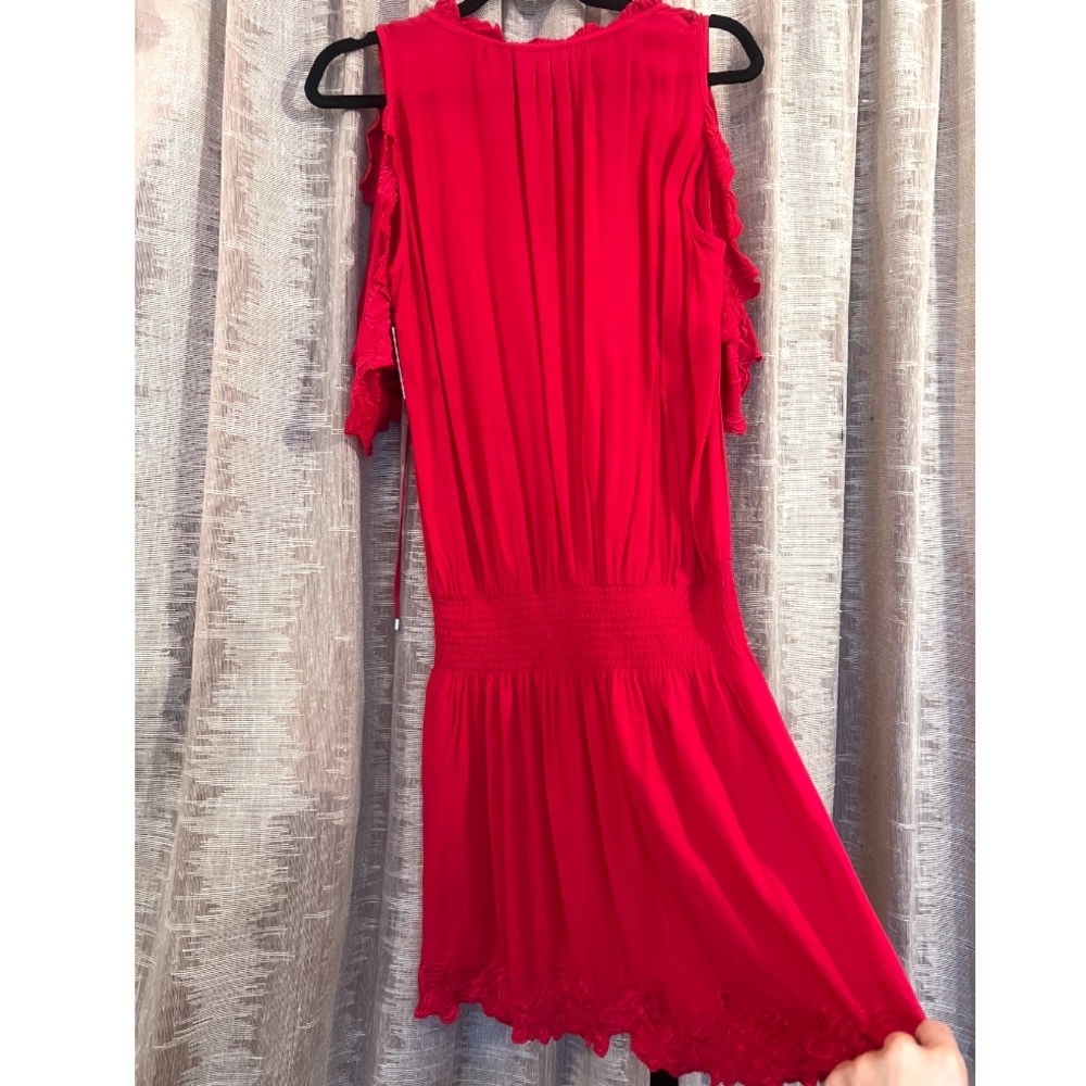 Parker Embroidered Lace Cold Shoulder Romper, NEW - Picture 5 of 15